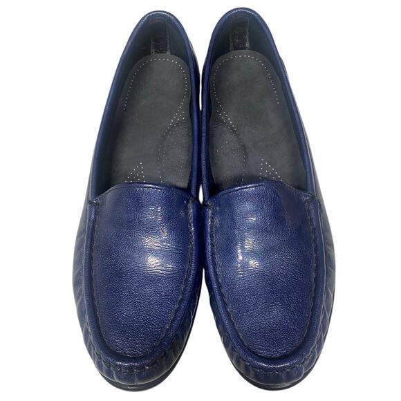 SAS "Simplify" Women's Tripad Leather Loafer, Sapphire Blue, Size 8.5, Pre-Owned - Picture 1 of 8